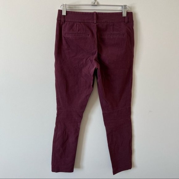 Aritzia Babaton Elliot Pant Bi-Stretch Cigarette Ankle Pant Maroon - Picture 7 of 12